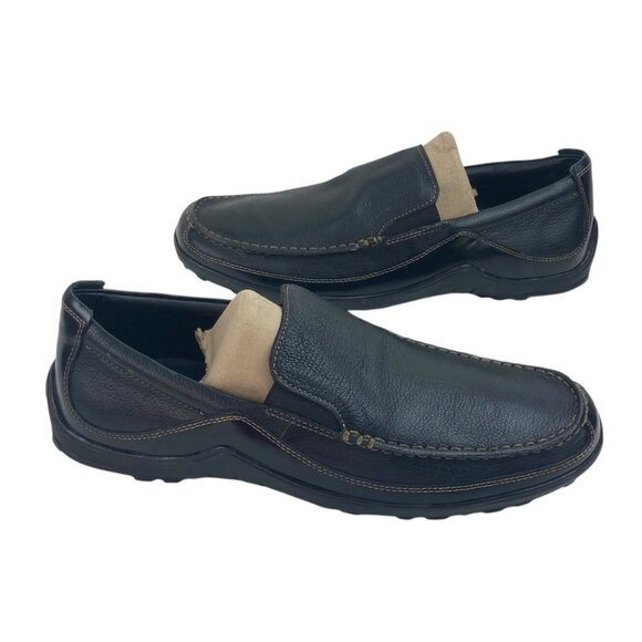 *Cole Haan Tucker Venetian Loafers Men’s Size 11.5M Black Leather Casual Comfort - Picture 1 of 14